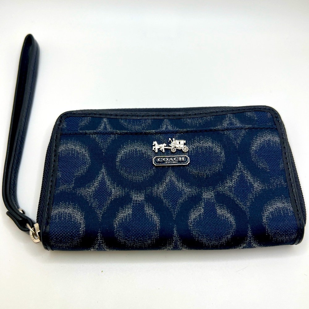 Coach zipper wristlet
